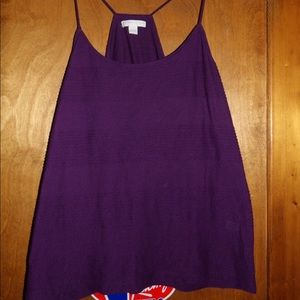 New York and Company Purple Tank Top